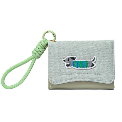 Ladies Wallet Cartoon Animal Student Cute Short Change Card Bag Storage