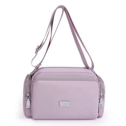 Large Capacity Nylon Crossbody Bag for Women – Wide Strap Shoulder Bag