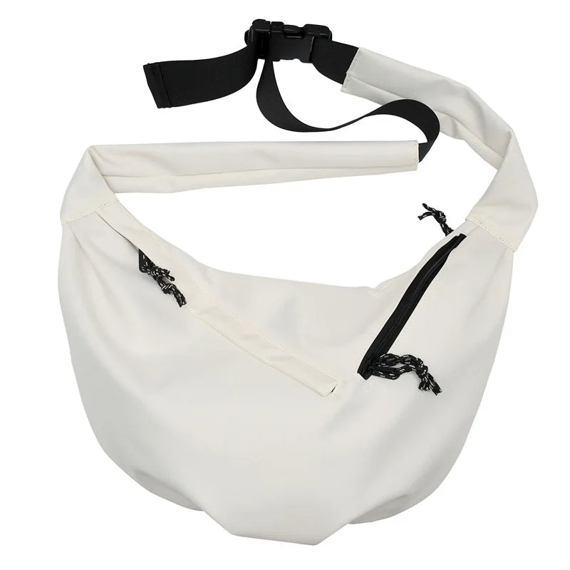 Men S Cross-Body Leisure Sports Dumpling Bag Women One-Shoulder Canvas Satchel