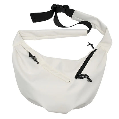 Men S Cross-Body Leisure Sports Dumpling Bag Women One-Shoulder Canvas Satchel