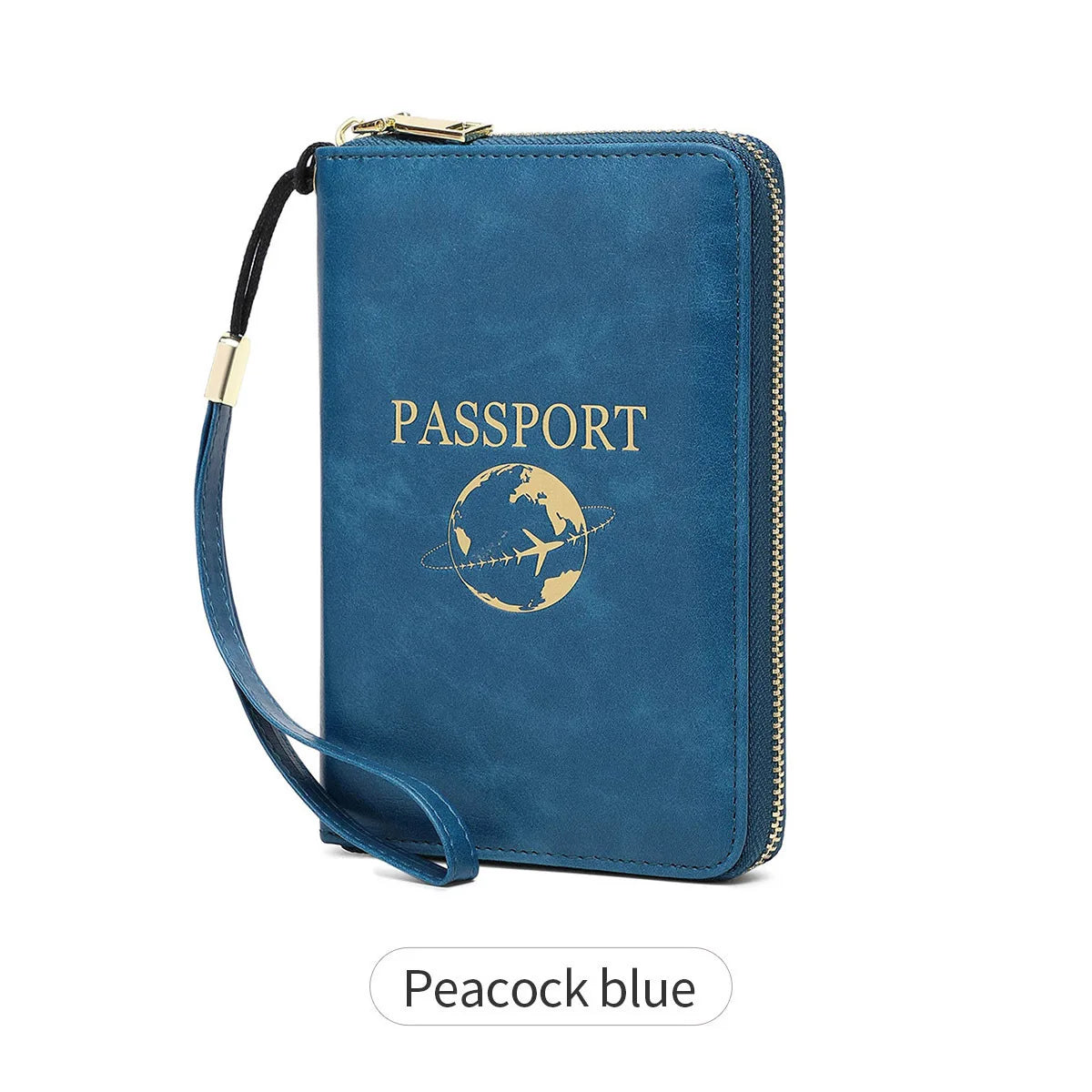 Multi-Functional Zipper Passport Holder Rfid Anti-Magnetic Passport Global Travel Storage Document