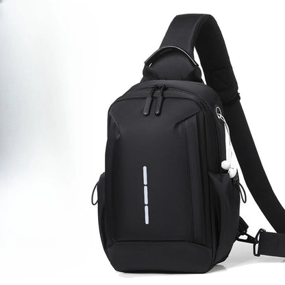 Nylon Men S Chest Bag Travel Women Crossbody Waterproof Lightweight One Shoulder Commuter