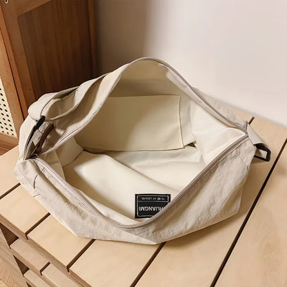 Nylon Crossbody Shoulder Bag – Lightweight with Adjustable Strap
