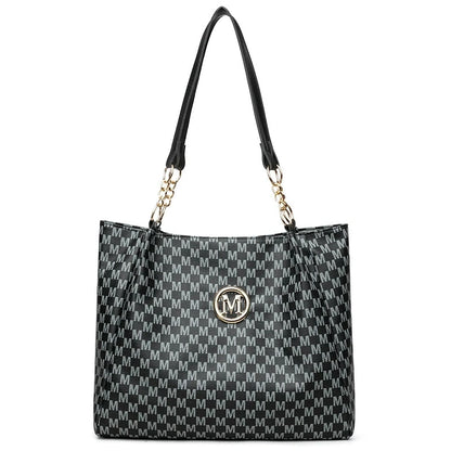 Monogram Tote Bag – Large Capacity Shoulder Bag for Women