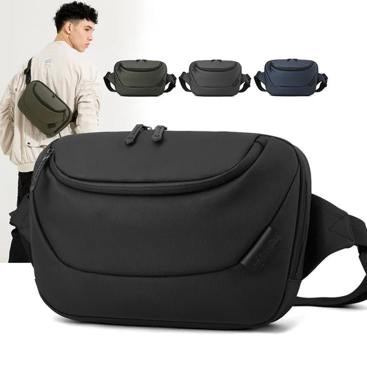 Waterproof Large-Capacity Chest Bag Daily Commuting Leisure Cross-Body One-Shoulder Men S Waist
