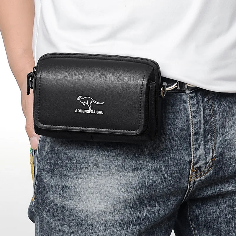 Male Mobile Phone Key Integrated Cross-Body Bag Business Large Capacity Shoulder
