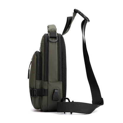 Men Multifunctional Chest Bag Convertible Crossbody Shoulder Backpack