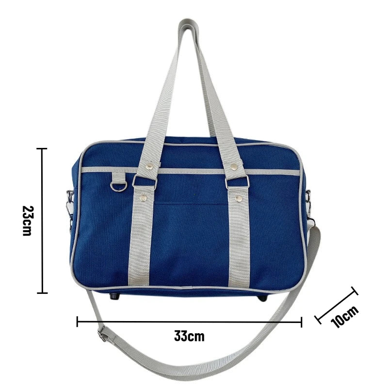 Japanese Schoolbag Women Handbag Shoulder Book Bag Jk Uniform Laptop Commuter Briefcase Comic Girl
