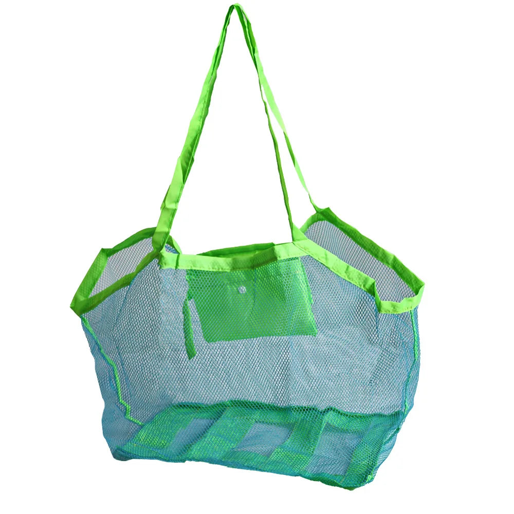 Homefish Kids Sand Away Portable Mesh Storage Bag Large Beach Tote Swimming Bath Toys Towels Outdoor