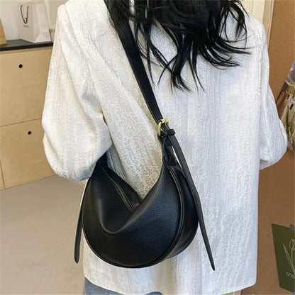 Crescent Crossbody Bag – Soft Vegan Leather Hobo Sling