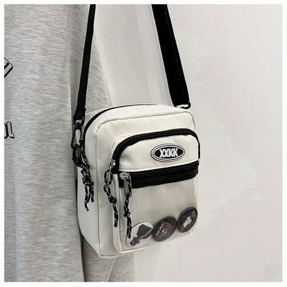 Korean Crossbody Bags Women Men Unisex Itabag Transparent Pocket Phone Bag Purse Small Shoulder Ita
