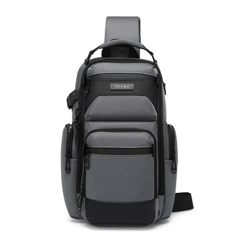 Men S Multi-Functional Lightweight Travel Hand-Held Oxford Fabric Waterproof Large-Capacity