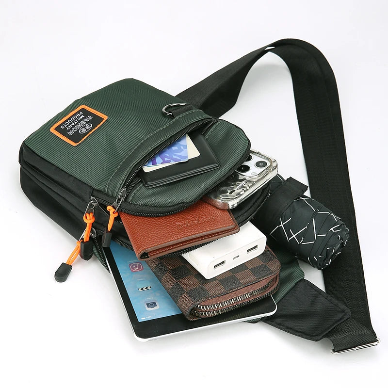 Men's Crossbody Chest Bag – Large Capacity Outdoor Sling Pack