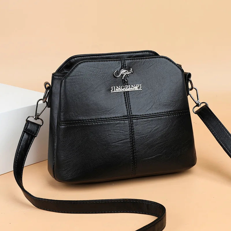 Crossbody Bag for Women – Synthetic Leather Square Shoulder Bag