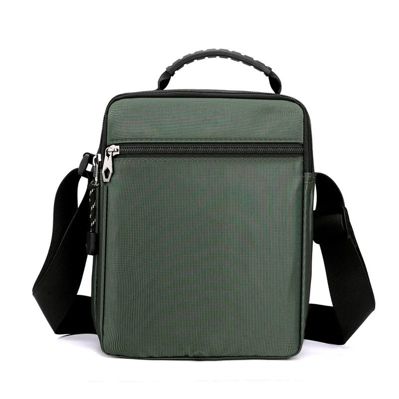 Men S Shoulder Bag Casual Crossbody Waterproof Nylon Large Capacity Outdoor Messenger - Waterproof