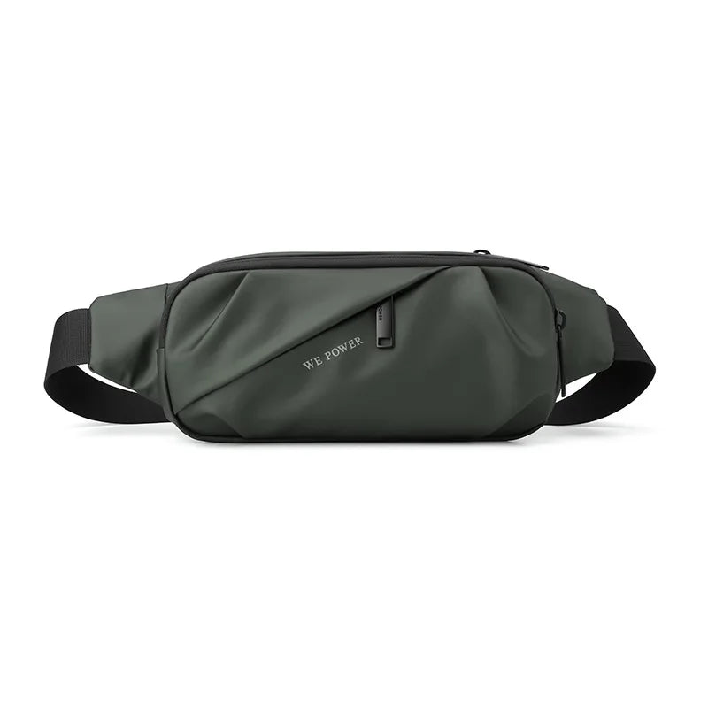 Men Multifunctional Waist Bag Waterproof Leisure Sports Outdoor Riding Large Capacity Crossbody