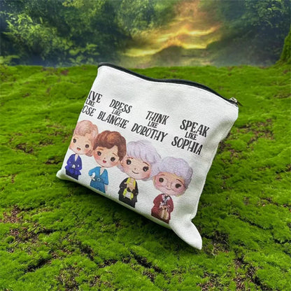 Cute Cartoon Makeup Bag Zipper Clutches Coin Purse Phone Cosmetic Bag Stationery Bag