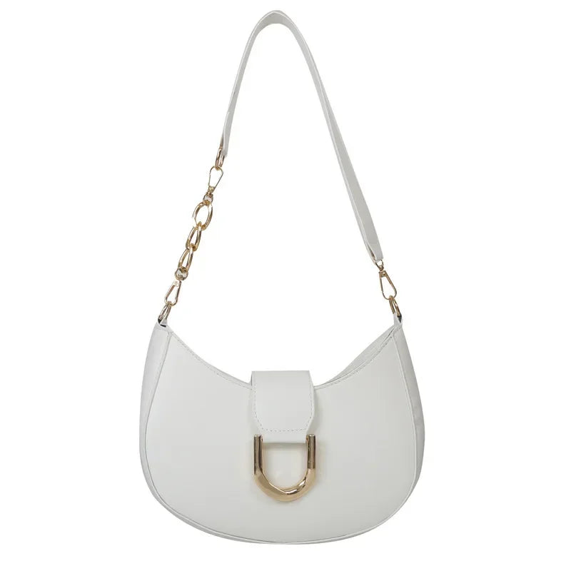 PU Leather Shoulder Bag for Women – Stylish Underarm Purse