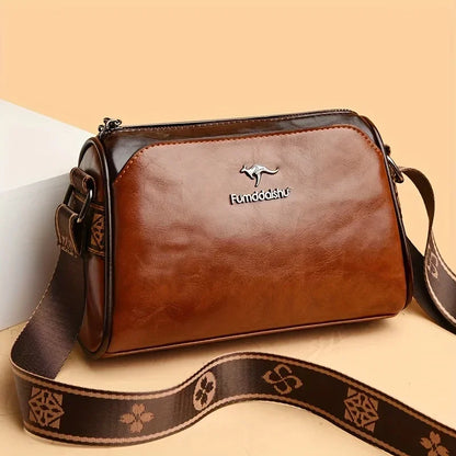Elegant Water-Resistant Handbags Crossbody Bag Solid Color Adjustable Strap Secure Zipper Closure