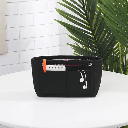 Homefish Women S Organizer Handbag Felt Travel Bag Insert Liner Purse Organiser Pouch
