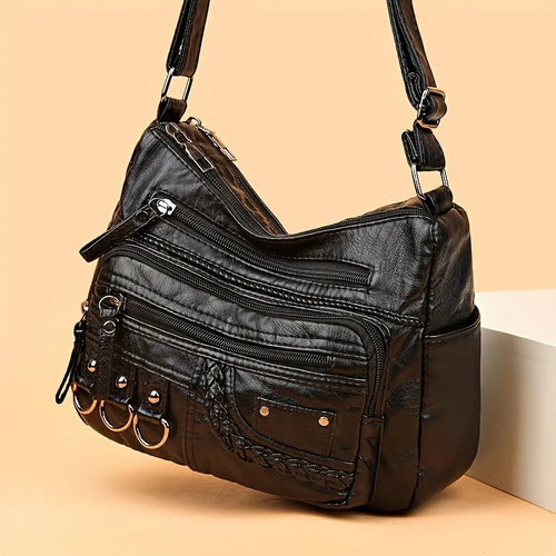 Multi-Pocket Crossbody Bag for Women – Large Capacity Shoulder Purse