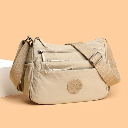 Women's Multi-Pocket Crossbody Bag Casual Nylon Shoulder Bag