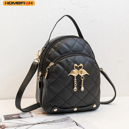 Homefish Women Backpack Ins Style Female Handbag Leisure Mini Backpacks Phone Packs