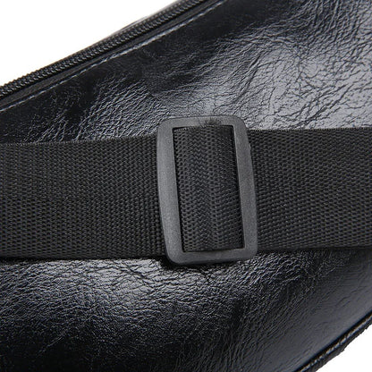 Pu Running Waist Bag Men Women Large Capacity Cross-Body Mobile Phone Storage Cashier Shoulder