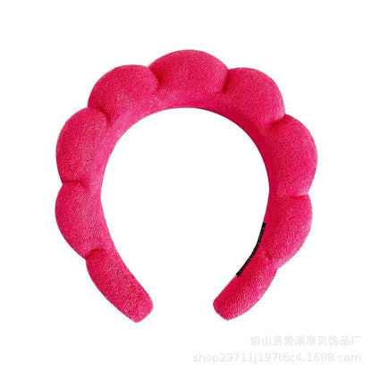 Puffy Spa Headband – Fluffy Terry Cloth Face Wash Hair Hoop