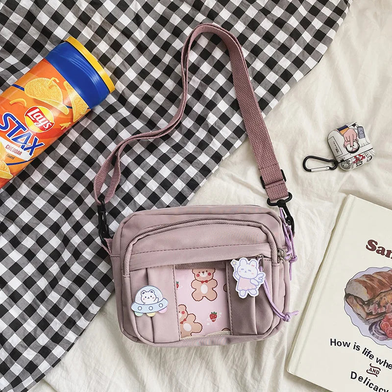 Kawaii Bag Girls Jk Transparent Small Crossbody Bags Women Purses Handbags Shoulder Itabag Bolso