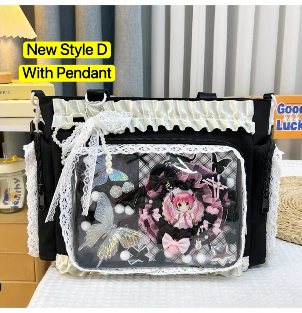 Ita Bag Transparent Window Tote for Anime & Lolita Fans