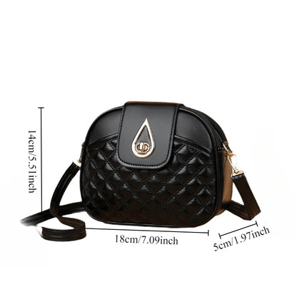 Simple Commuting Small Square Bag Trend All Three-Layer One-Shoulder Lady Cross-Body