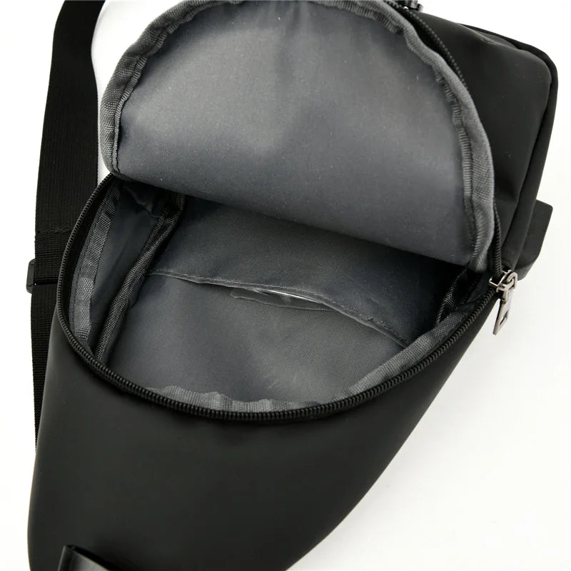 Men S Outdoor Running Mobile Phone Storage Multi-Function Large Capacity Chest Bag Shoulder