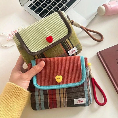 Data Cables Organizer Sanitary Pads Bag Large Capacity Contrast Color Cosmetic Multipurpose Napkin