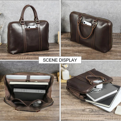 14 2-Inch Computer Leather Large-Capacity Men S Bag