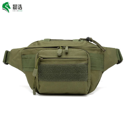 Wear-Resistant Oxford Fabric Outdoor Cycling Camouflage Waist Bag Tactical Chest Large Capacity Men