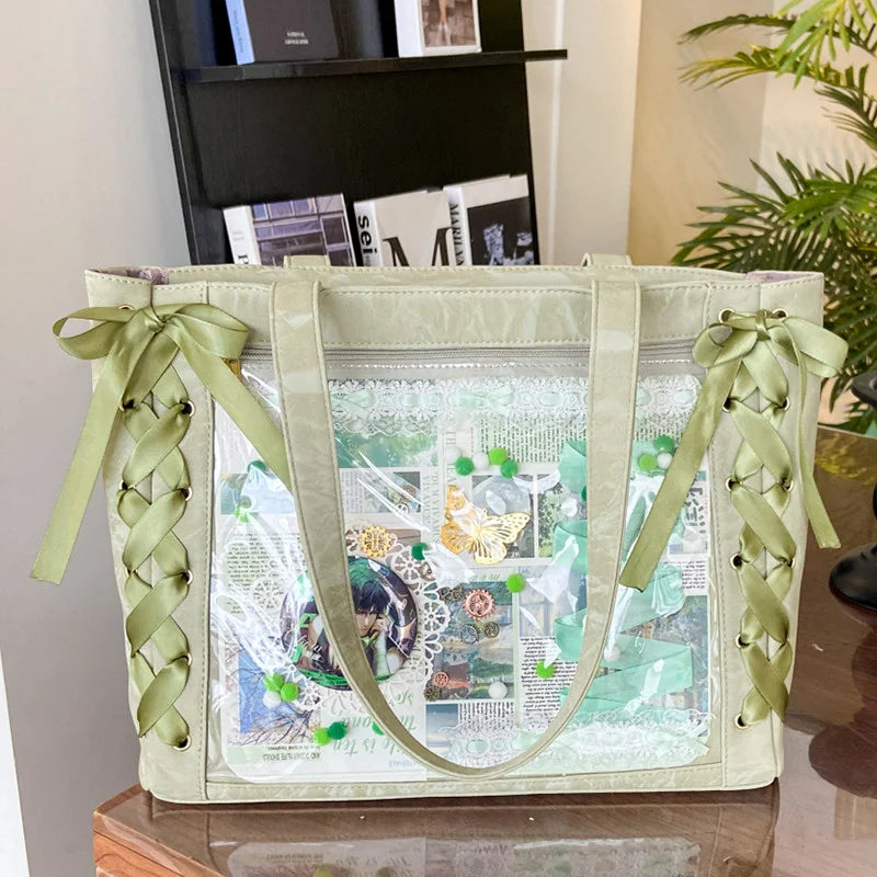 Ita Bag Transparent Window Tote for Anime & Lolita Fans