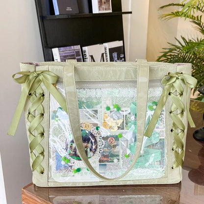 Ita Bag Transparent Window Tote for Anime & Lolita Fans