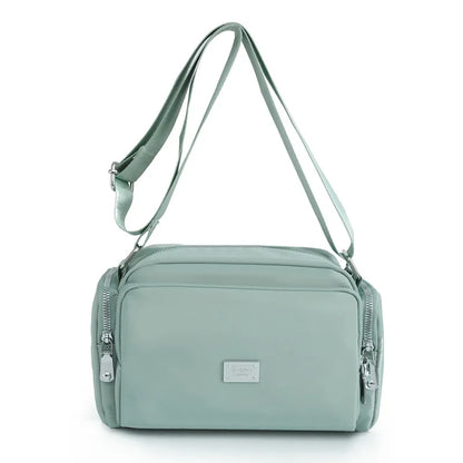 Large Capacity Nylon Crossbody Bag for Women – Wide Strap Shoulder Bag