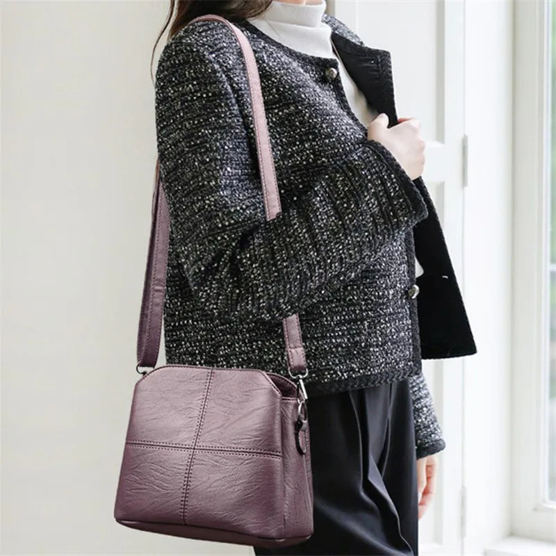 Large Capacity Crossbody Bag Classic Quilted Shoulder Purse Adjustable Strap