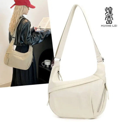 Fashionable Languid Lazy Wind Large Capacity Crossbody Bag Simple All Kinds Nylon Female Trend Light