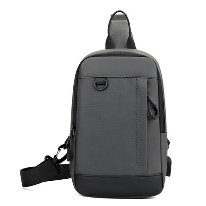 Men S Large Capacity Leisure Cross Body Oxford Cloth Waterproof Hand Shoulder Bag - Waterproof