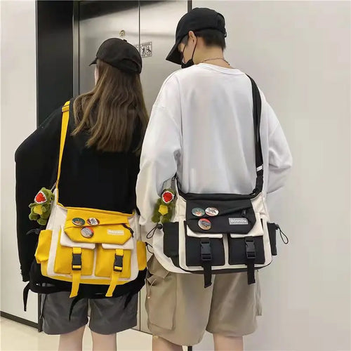 Campus Crossbody Bag Large Capacity Messenger Bag