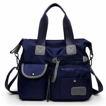 Large Capacity Nylon Tote Bag for Women – Multi-Pocket Crossbody & Shoulder Bag