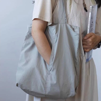 Nylon Tote Bag – Women's Lightweight Shoulder Bag for Daily Use