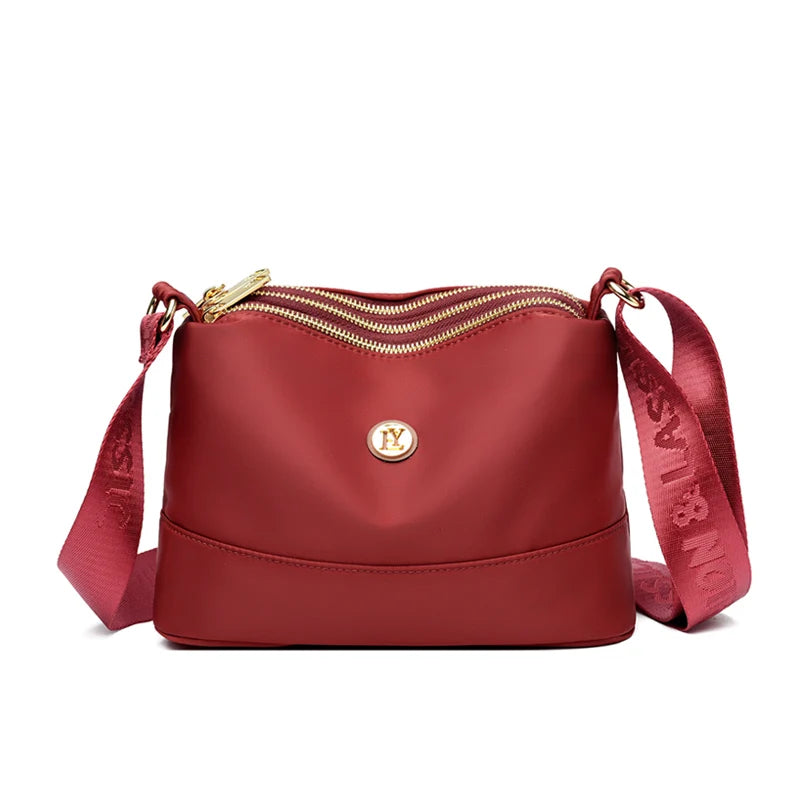 Waterproof Nylon Crossbody Bag for Women – Large Capacity Multilayer Purse