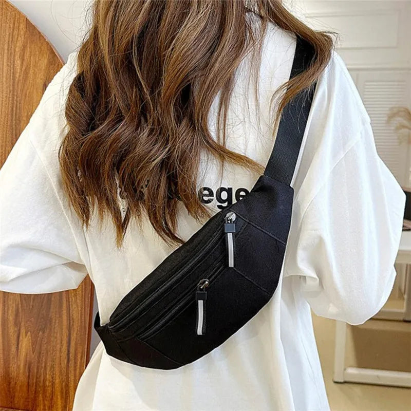 Crossbody Fanny Pack – Sports Waist Bag for Travel & Workout