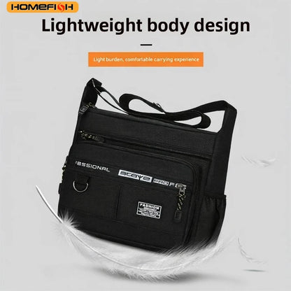 Homefish Men S Cross-Body Bag Multi-Layered Pockets Business Single-Shoulder Bag