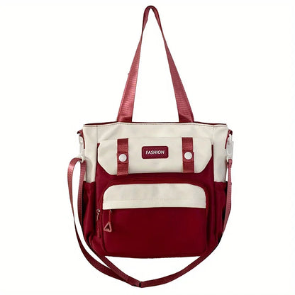 Canvas Tote Bag for Women – Waterproof Shoulder & Crossbody Handbag