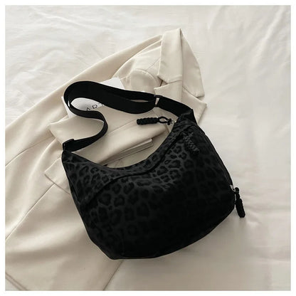 Leopard Crossbody Bag – Large Capacity Shoulder Purse for Women